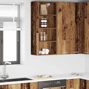 Κρεμαστό ντουλάπι με αποθήκευση Παλιό ξύλο 40 x 29,5 x 100 εκ.