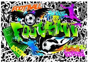 Φωτογραφική ταπετσαρία γκράφιτι ποδόσφαιρο - 100x70