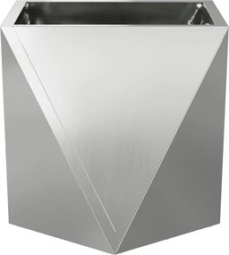 vidaXL Γλάστρα 2 τμχ. Ασημί 30 x 30 x 30 cm Επικαλυμμένος Χάλυβας
