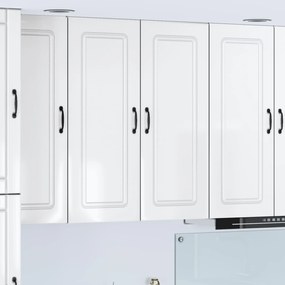 Ντουλάπα Κουζίνας με αποθήκευση Kalmar Υψηλής γυαλάδας λευκό