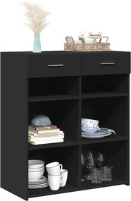 vidaXL Ντουλάπι Μαύρη 80x42,5x93 εκ. από Επεξεργασμένο Ξύλο