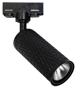 Σποτ Ράγας Τριφασικό Led S062-15 9W 3000K 80Lm Black Aluminium