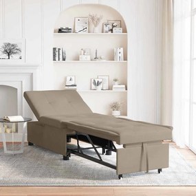 vidaXL Κρεβάτι καναπές με μαξιλάρι Taupe 67 x 194 x 82 εκ Κόντρα πλακέ