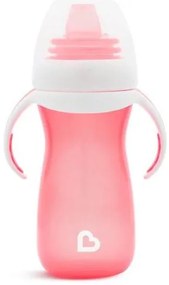 Munchkin Μεταβατικό Κύπελλο - Μπουκάλι 300ml Με Λαβές Και Μαλακό Στόμιο Gentle Cup Tall Ροζ 90141