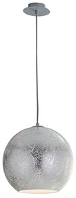 Φωτιστικό Οροφής Vanity I-VANITY/S30 SIL 1xE27 Φ30cm 120cm Silver Luce Ambiente Design Glass