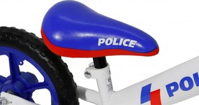 Police Loopfiets 12 Inch Junior White