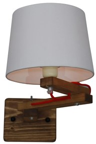 Φωτιστικό Τοίχου - Απλίκα HL-460W ZINA WALL LAMP - Ύφασμα - 77-3212