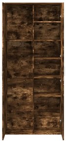 vidaXL Ντουλάπα Καπνιστή Δρυς 80x35x180 εκ. από Επεξεργασμένο Ξύλο
