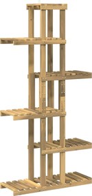vidaXL Βάση φυτών Λευκός Χρωματισμός 68 x 23,5 x 140 εκ.