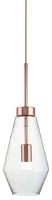 Φωτιστικό Οροφής DD-GL-0627CLEAR 1xG9 Φ17cm 140cm Copper Aidonitsa