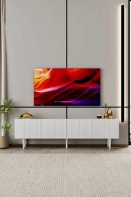 Έπιπλο Τηλεόρασης Λευκό CLORUS 180x29x20