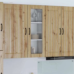 vidaXL Ραφιέρα τοίχου LUCCA Artisan Δρυς 40 x 31 x 100 εκ.