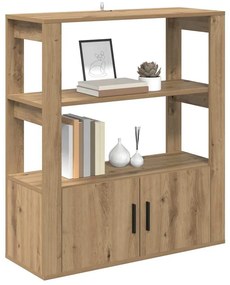 vidaXL Πλαϊνό γραφείο artisan δρυς 30 x 80 x 90 εκ Επεξεργασμένο ξύλο