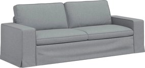 vidaXL Καναπές 2 pcs Ανοιχτό γκρι