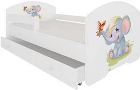 Παιδικό κρεβάτι Belossi-140 x 70-Με προστατευτικό-Leuko-Gkri