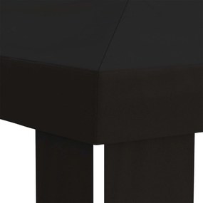 vidaXL Κάλυμμα Γκαζebo 6 x 3 m Μαύρο Πολυεστέρας 190 gsm