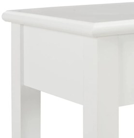 vidaXL Τραπέζι Κονσόλα Λευκό 110 x 35 x 80 εκ. Ξύλινο