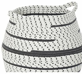 Σετ Καλαθιών DKD Home Decor Λευκό Καφέ Γκρι Γιούτα (2 Τεμάχια) (x2)