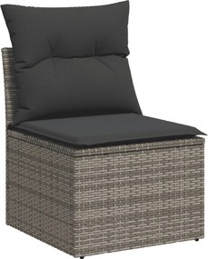 vidaXL Patio Sofa Set 8-θέσια Grey