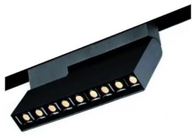 Φωτιστικό Μαγνητικής Ράγας LED 12W 3000K Μαύρο 4244405 Magnetic Viokef 4244405 Μαύρο