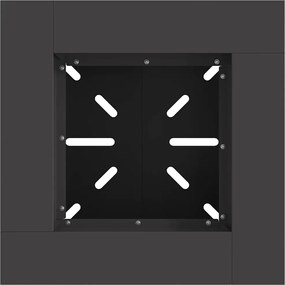 vidaXL Φωτιά Μαύρο 48 x 48 x 40 εκ Ατσάλι