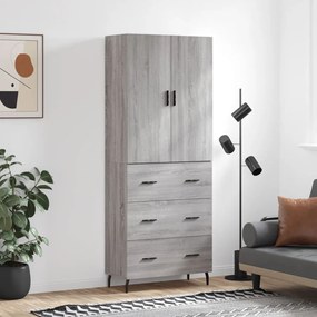 Ντουλάπι Γκρι Sonoma 69,5 x 34 x 180 εκ. Επεξεργασμένο Ξύλο 3195865