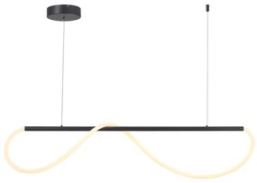 Φωτιστικό Κρεμαστο Aca ZM36LEDP120BK KYMA Μαύρο Ματ (Black Mat) 3000K