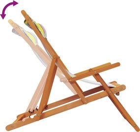 vidaXL Καρέκλες Παραλίας Πτυσσόμενες 2 τεμ. Πολύχρωμο Υφασμάτινες