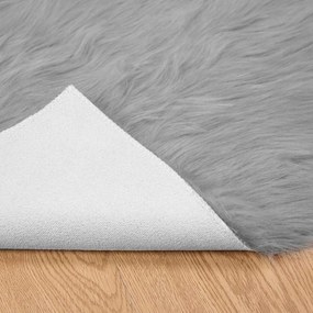 vidaXL Χαλί από τεχνητό πρόβειο δέρμα TAFALLA Γκρι 80 x 150 cm