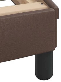 Πλαίσιο Κρεβατιού με Κεφαλάρι Καφέ 80x200 εκ. Συνθετικό Δέρμα 3207962