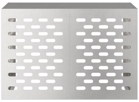 vidaXL Κάλυμμα AC  90x40x60 εκ Ανοξείδωτο Ατσάλι