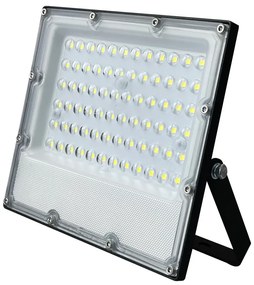 LED SMD BLACK FLOOD LUMINAIRE IP65 50W 4000K 6000Lm 100-277V AC RA80 IK08 5YRS BREATHING VALUE ACA J5040