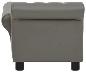ΚΑΝΑΠΕΣ-ΚΡΕΒΑΤΙ ΣΚΥΛΟΥ ΓΚΡΙ 83X45X42 ΕΚ. ΑΠΟ ΣΥΝΘΕΤΙΚΟ ΔΕΡΜΑ 171092