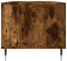 vidaXL Τραπεζάκι Σαλονιού Καπνιστή Δρυς 90x49x45 εκ. Επεξεργασμ. Ξύλο
