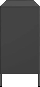 vidaXL Ντουλάπι Μαύρο 100,5x39x79 εκ. από Χάλυβα