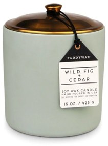 Κερί Σόγιας Αρωματικό Hygge Wild Fig And Cedar 425gr Σε Κεραμικό Δοχείο Με Καπάκι Paddywax Κερί Σόγιας