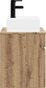 vidaXL Νιπτήρας Τοίχου Artisan Δρυς 39 x 41 x 62,5 εκ