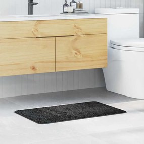 vidaXL Πατάκι Μπάνιου Ορθογώνιο Σκούρο Γκρι 50x80 εκ. Πολυπροπυλένιο Αντιολισθητικό