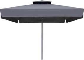 Ομπρέλα επαγγελματική Juno Megapap τηλεσκοπική αλουμινίου χρώμα ανθρακί 3x3m.