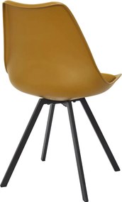 ΚΑΡΈΚΛΕΣ &amp; ΠΟΛΥΘΡΌΝΕΣ CHAIR PP WITH CUSHION YELLOW ATOM M4 HD0482