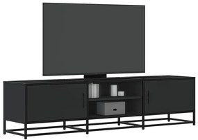 vidaXL Έπιπλο Τηλεόρασης Μαύρο 160x35x41 εκ. Επεξεργ. Ξύλο / Μέταλλο
