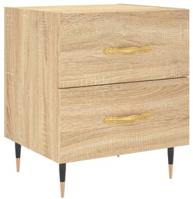 vidaXL Κομοδίνο Sonoma Δρυς 40 x 35 x 47,5 εκ. από Επεξεργασμένο Ξύλο