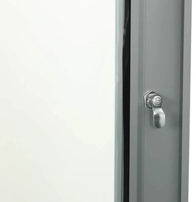 vidaXL Ντουλάπα δικτύου με αποθήκευση Γκρι 60 x 35 x 28 εκ Ατσάλι