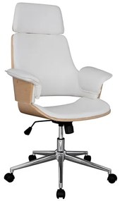 ΚΑΡΕΚΛΑ ΓΡΑΦΕΙΟΥ ΔΙΕΥΘΥΝΤΙΚΗ SUPERIOR PRO HM1110.02 SONAMA-ΑΣΠΡΗ 67x66x120 cm