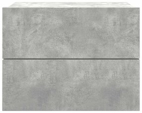 vidaXL Κομοδίνο Γκρι του Σκυροδέματος 40 x 30 x 30 εκ. από Επεξ. Ξύλο