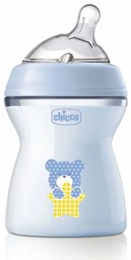 Πλαστικό Μπιμπερό 250ml Με Θηλή Σιλικόνης 2+Μ Chicco Natural Feeling A60-81323-20 Σιέλ