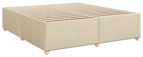 ΚΡΕΒΑΤΙ BOXSPRING ΜΕ ΣΤΡΩΜΑ ΚΡΕΜ 180X200 ΕΚ. ΥΦΑΣΜΑΤΙΝΟ 3286771