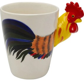 Mug Funny Animal Rooster 12cm - Πολύχρωμο