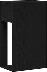 vidaXL Πύργος υπολογιστή με συρτάρι Μαύρο 30x44x74 cm