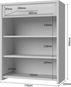 Παπουτσοθήκη Giallo - 78.00Χ36.00Χ99.00cm